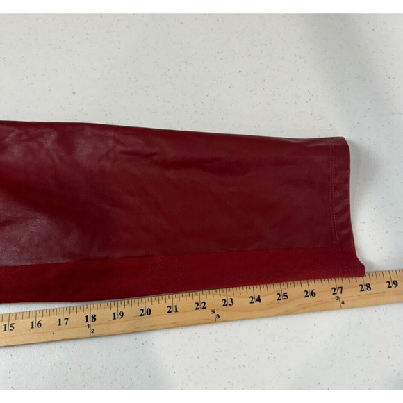 J Jason Wu Women's Stretch Faux Leather Reg Pull On Pants Side Zipper Size M - Picture 12 of 16